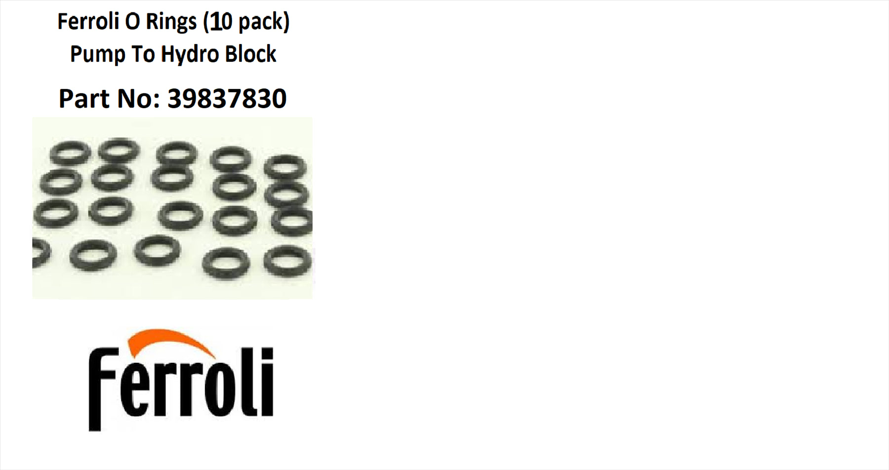 New Ferroli OPTIMAX HE PLUS 31C 38C BOILER O Ring (10 Pack) 39837830