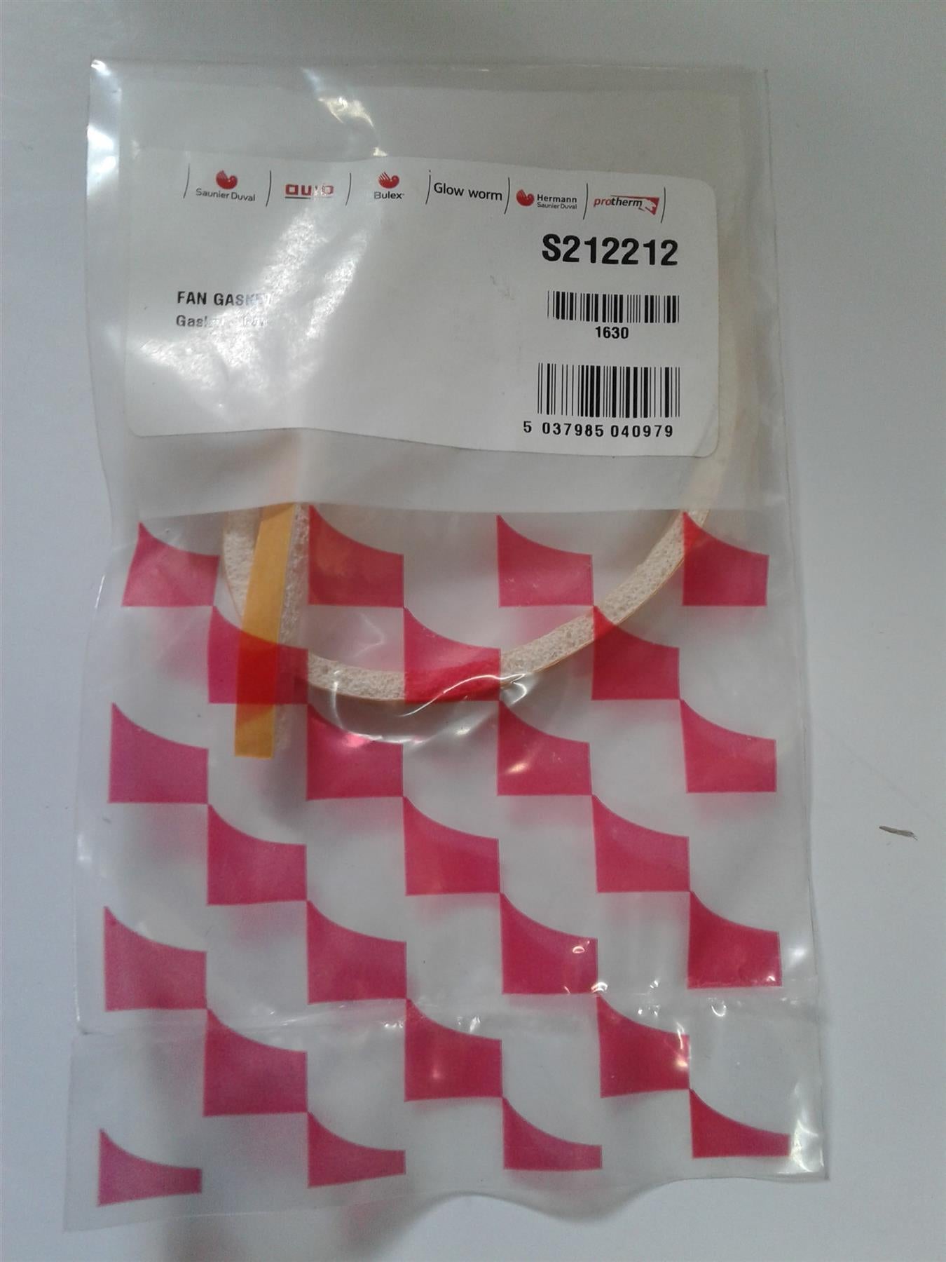 NEW GLOW WORM ENERGYSAVER 40P 50P 60P & 80P FAN GASKET S212212