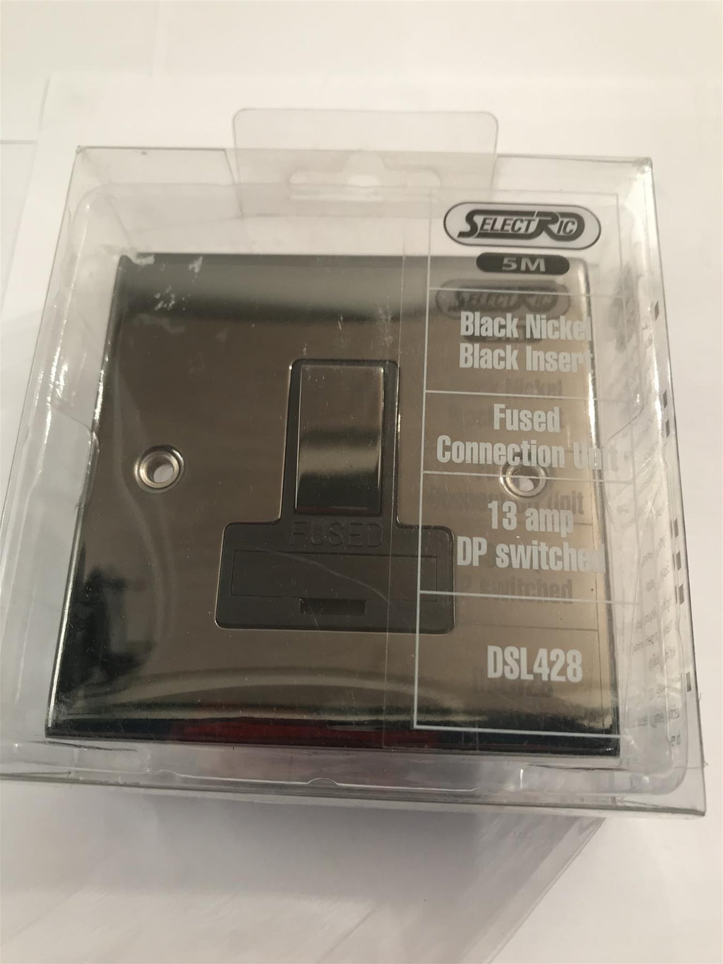 Selectric Black Nickel 13a Fused DP Switched Black Insert  DSL428
