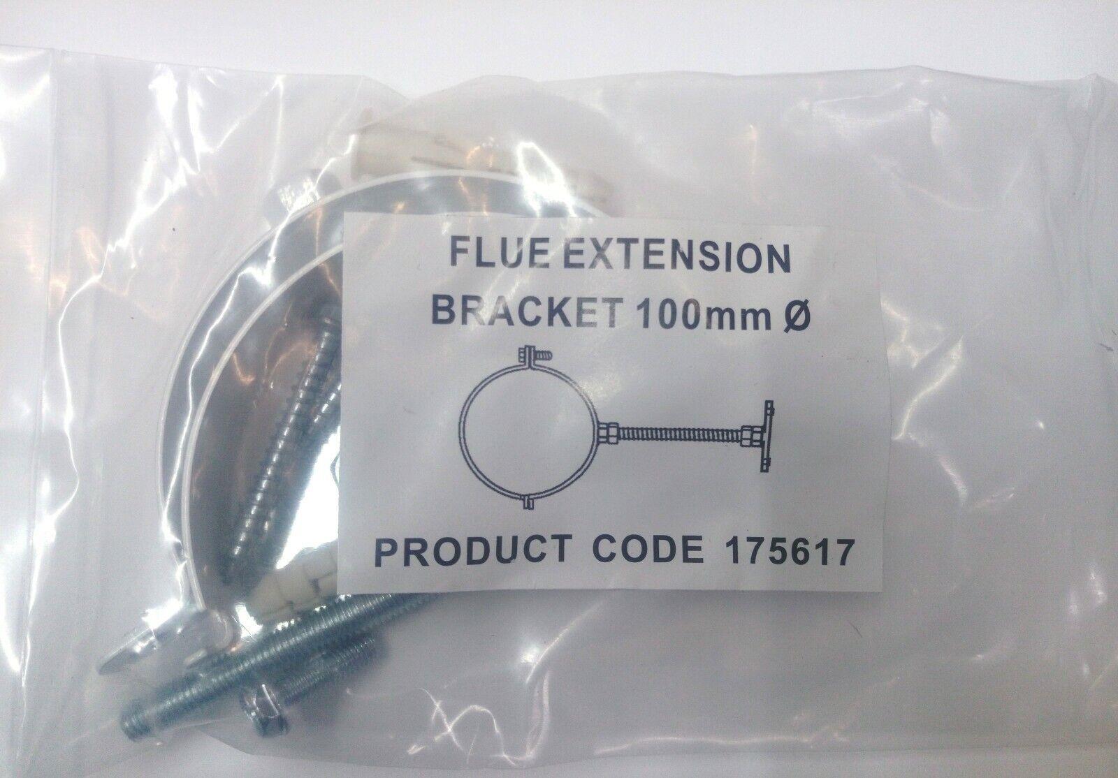 New 100mm Flue Extension Bracket 175617 Kit White