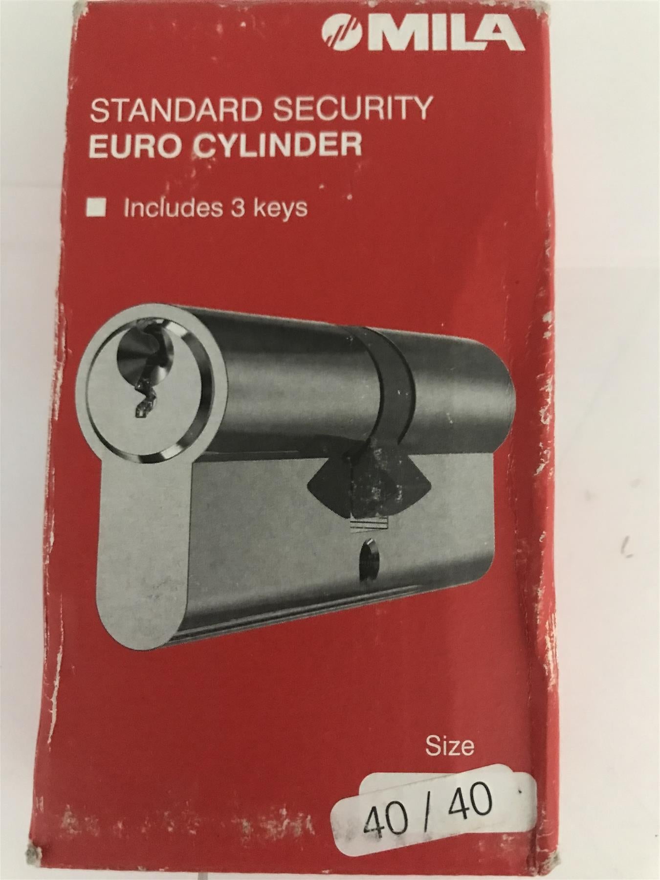 Mila Standard Security Euro Cylinder 40/40 Chrome BX4040EDPCM6