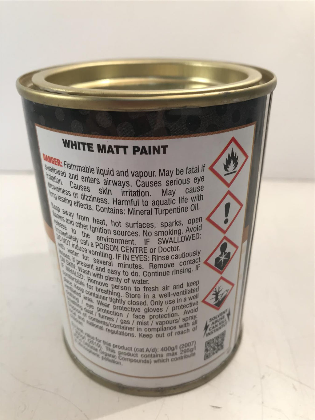 White Matt Quick Drying Paint 300ml