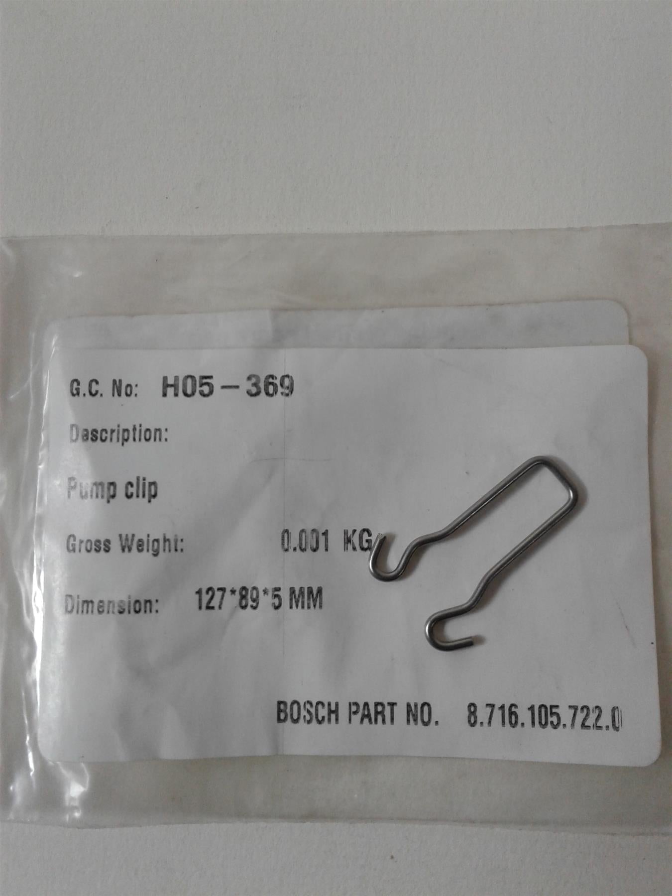 NEW WORCESTER 24I 28I NG LPG PUMP CLIP 87161057220