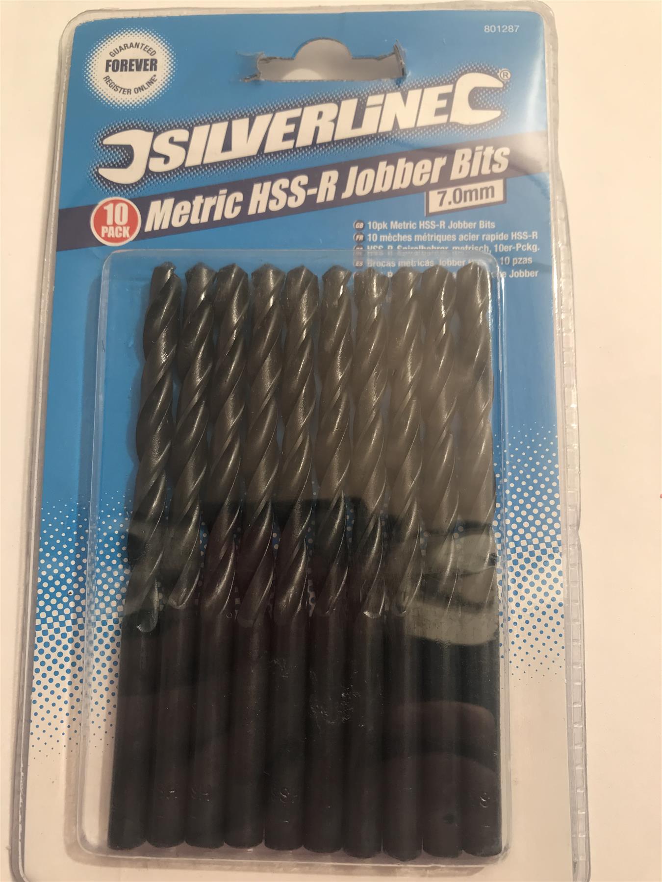 Silverline Metric HSS-R Jobber Bits 7.0mm (10 Pack)  801287