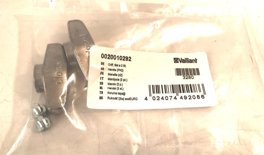 Vaillant Original Metal Handle Knob 0020010292 pack of 2