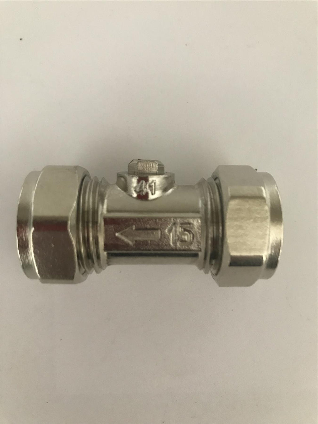 Compression Isolator Valve 15mm Chrome