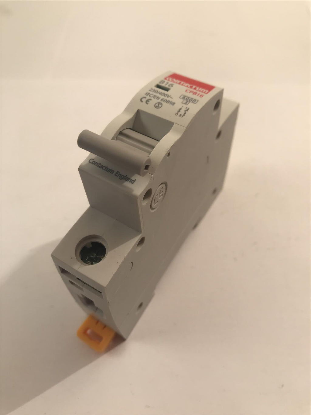 Contactum CPB16  B16 16A 230-400V Circuit Breaker Grey Lever