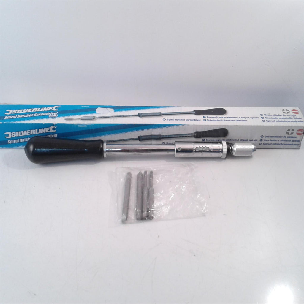 Silverline 360mm Spiral Ratchet Screwdriver Easy To Use - 868693
