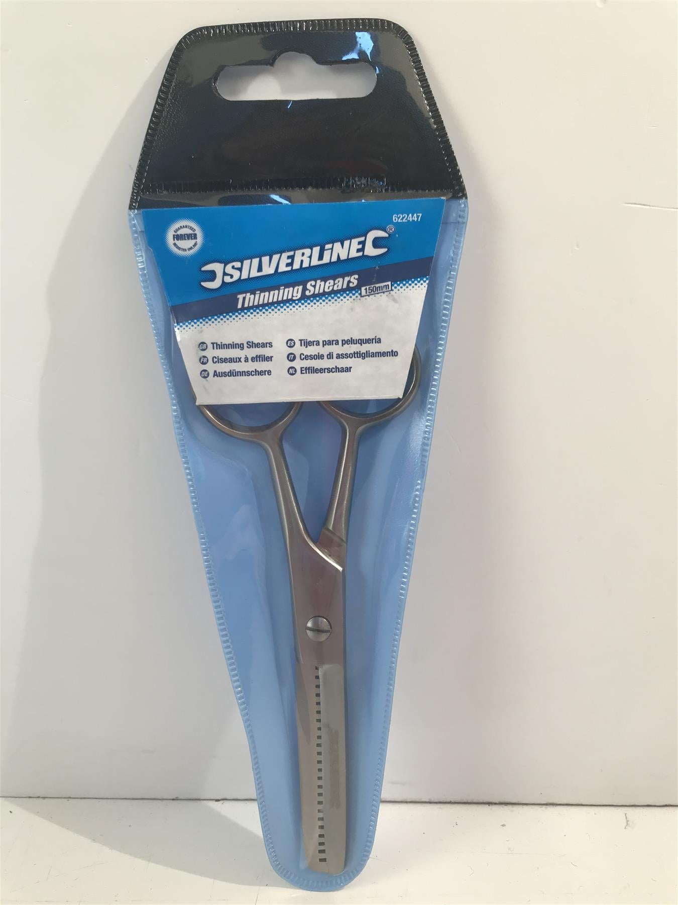 Silverline 622447 Stainless Steel Thinning Shears 150mm