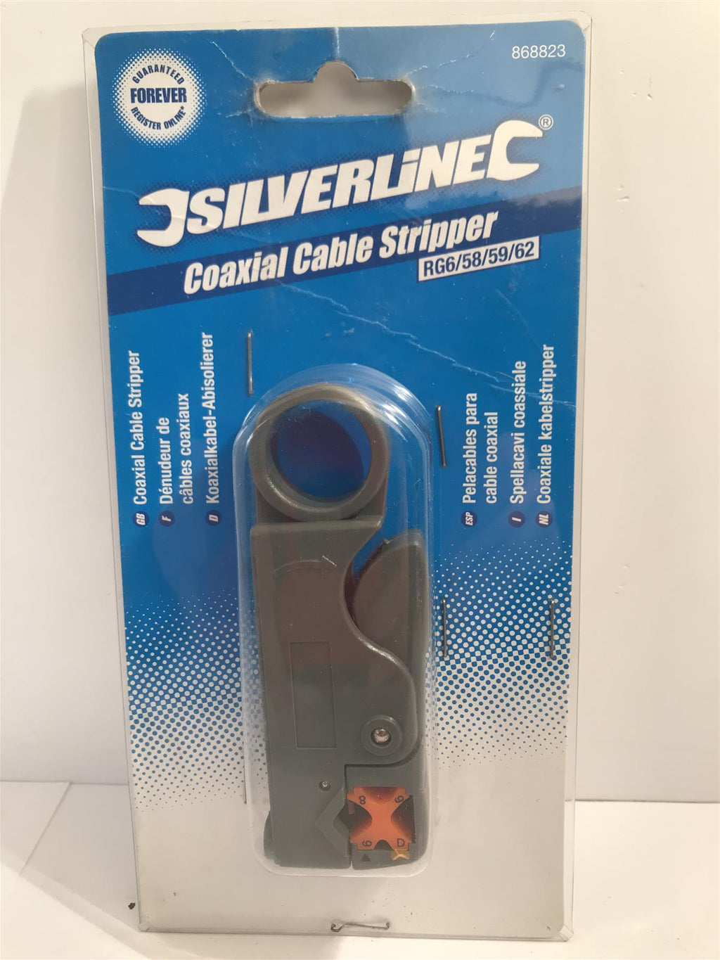 Silverline Coaxial Cable Strippers 100mm Stripping Capacity 4 - 12mm 868823