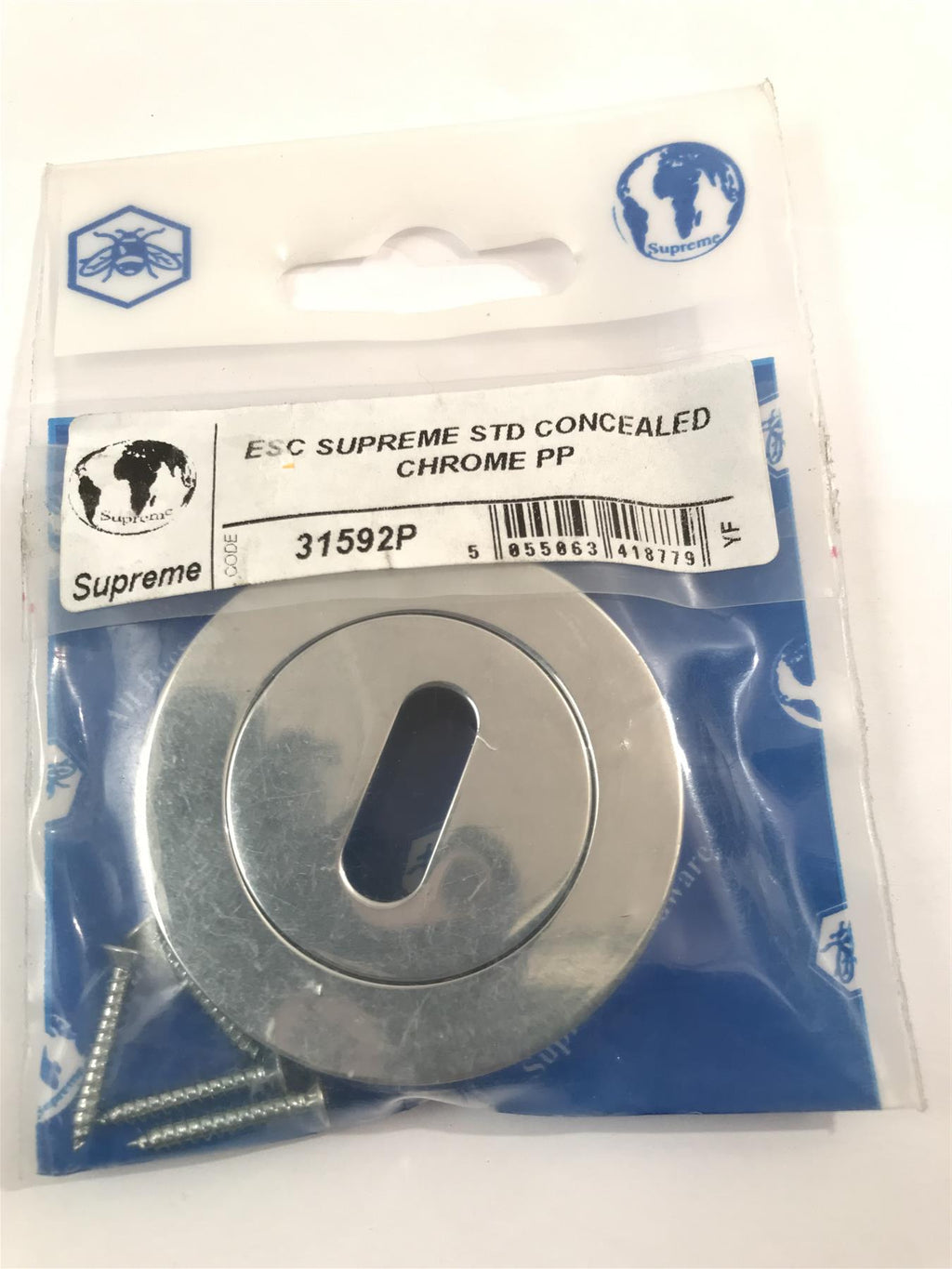 ESC Supreme key hole cover concealed Chrome pp 31592P