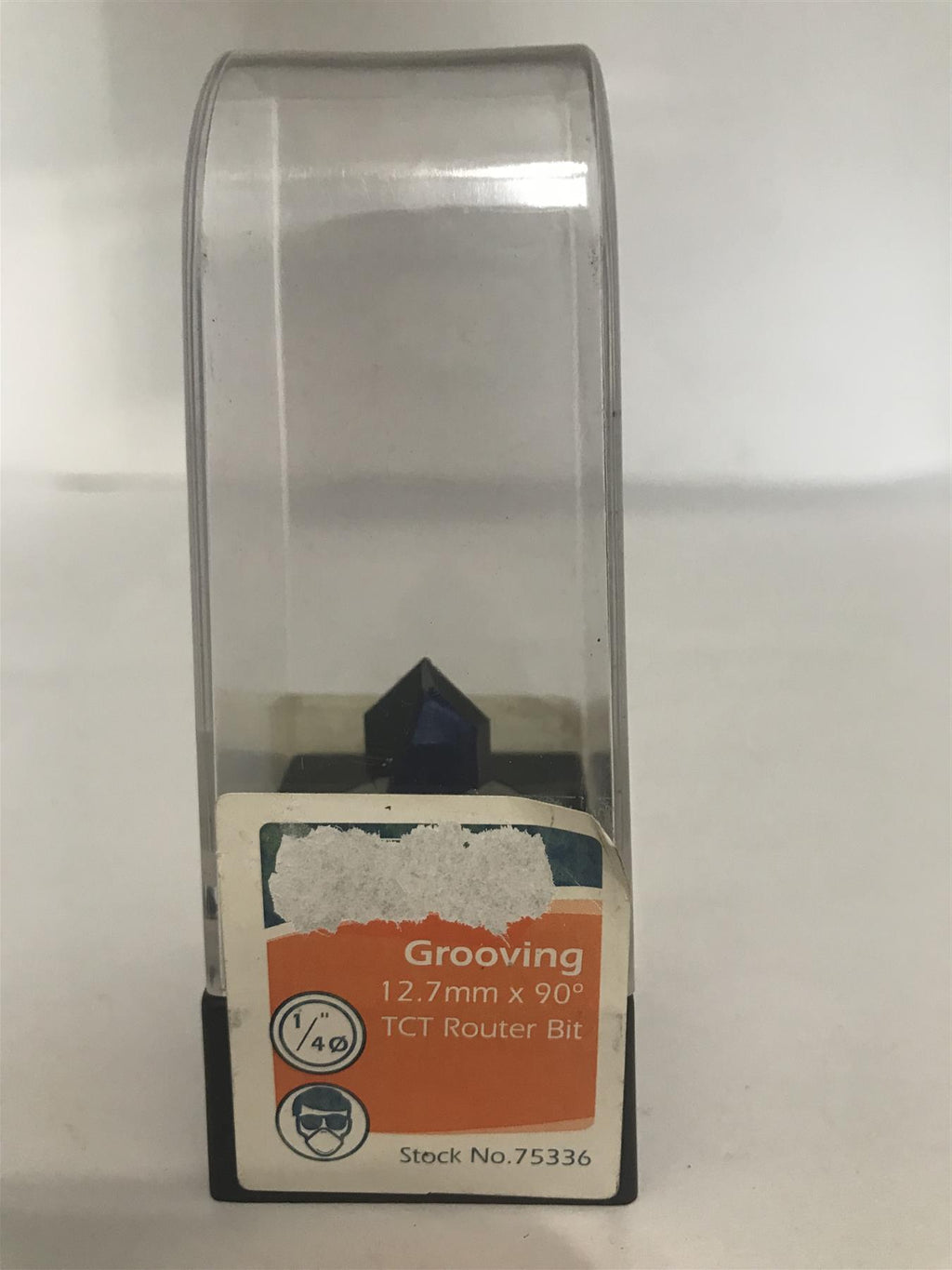 DRAPER 1/4" Groove 12.7mm x 90˚ TCT Router Bit 75336