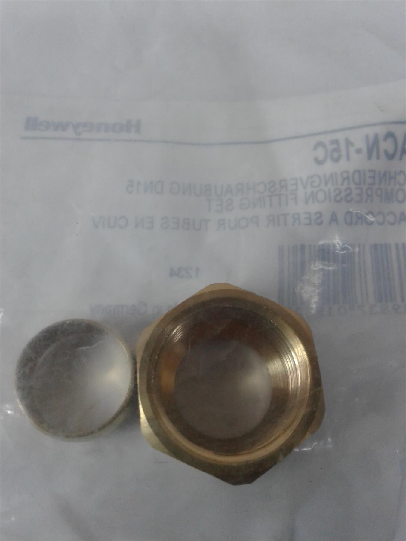 NEW HONEYWELL 15MM COMPRESSOR FITTING SET ANC-15C