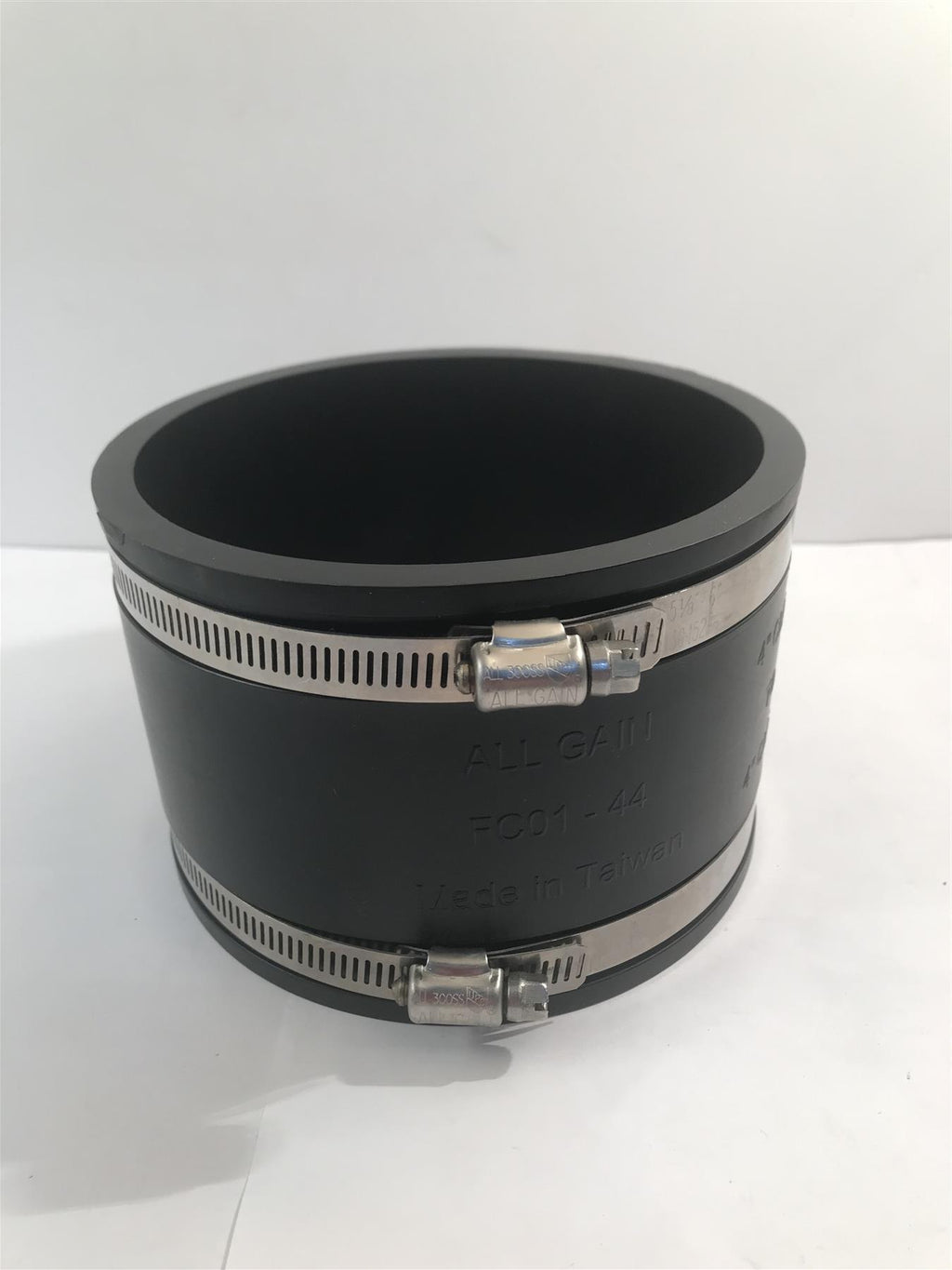4" Clay to Clay Coupler 110mm PVC Pipe Coupler with Clips FC01-44