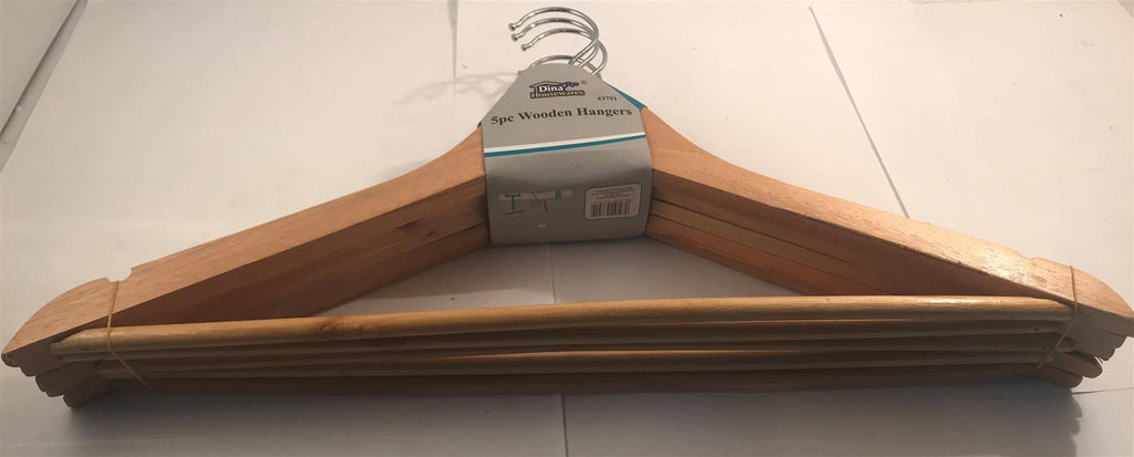 Dina 5pc Wooden Hangers 43791