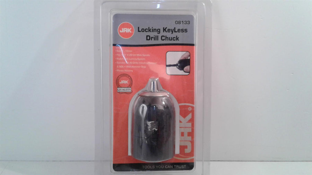 JAK Locking Keyless Drill Chuck 1-13mm  fit 1/2" male spindle 08133