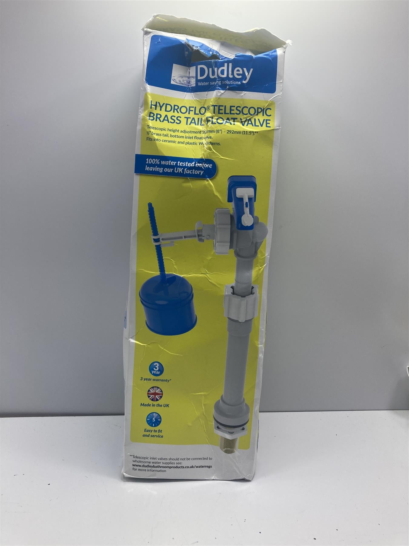 DUDLEY HYDROFLO BOTTOM ENTRY TELESCOPIC BRASS TAIL (324302)