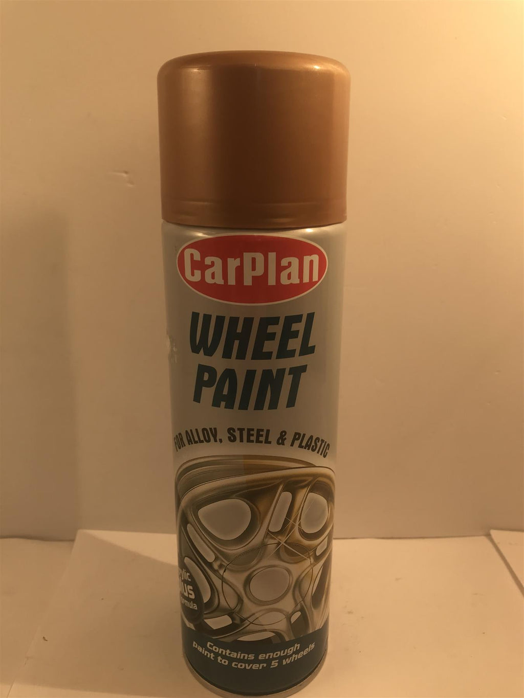 CarPlan Bright Gold Wheel Paint for Allow, Steel or Plastic  500ml  WBG500