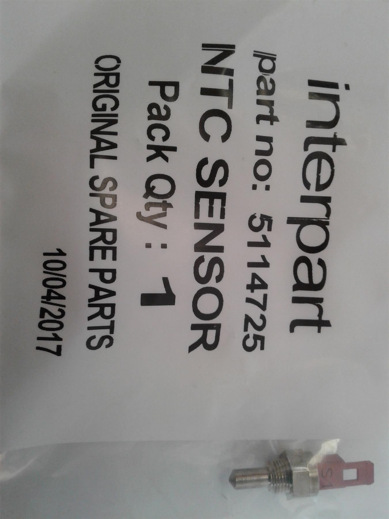 NEW GENUINE BAXI MAIN TEMPERATURE THERMISTOR SENSOR 5114725