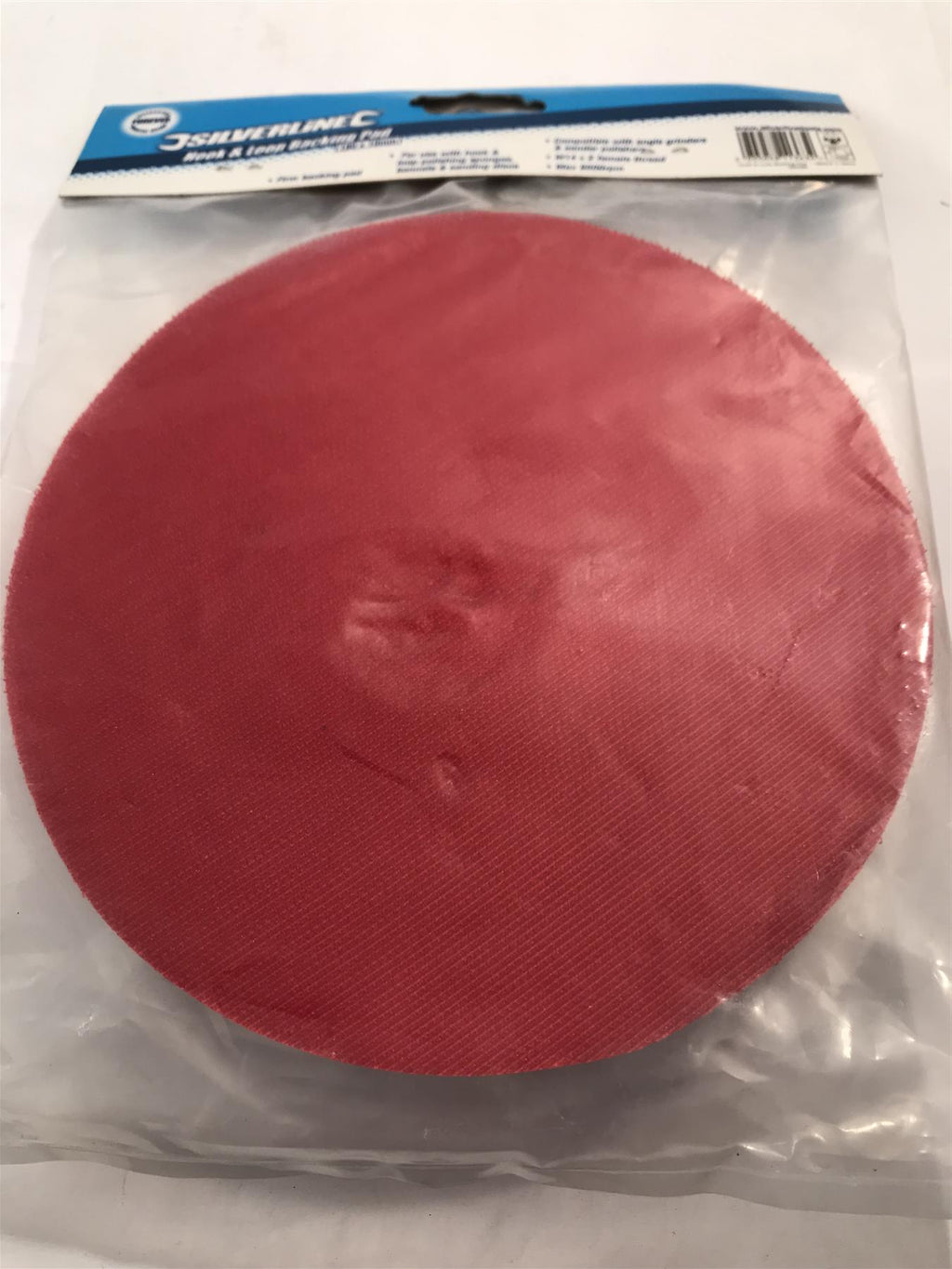 Silverline Hook and Loop Backing Pad - 180 x 10mm  282398
