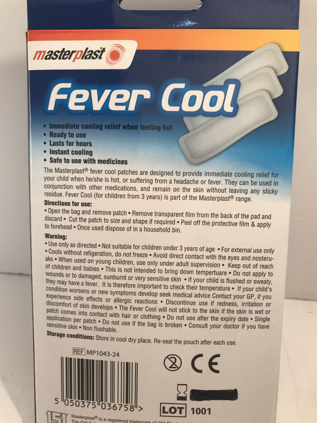 Masterplast Fever Cool Patches (3 Pack)