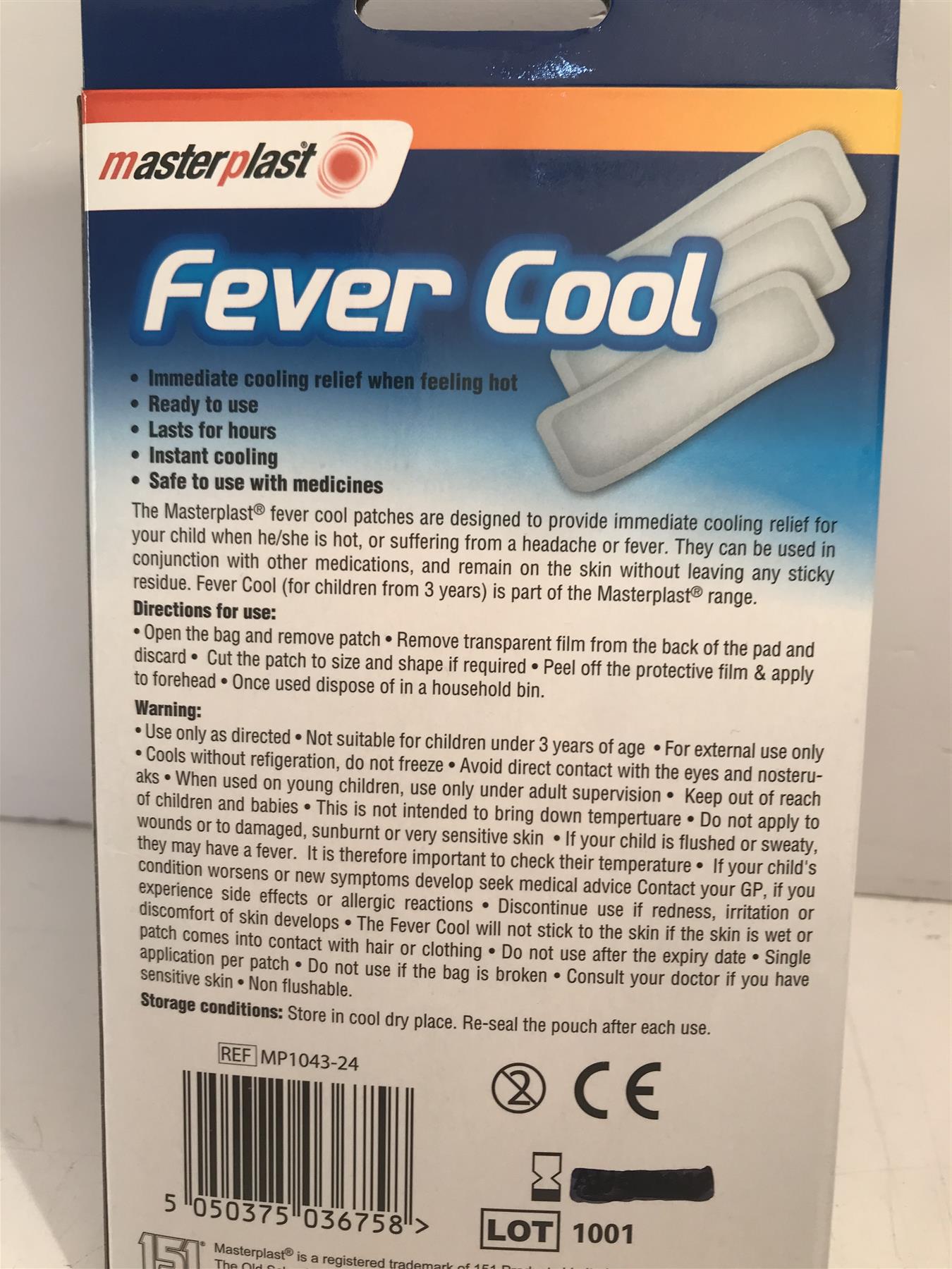 Masterplast Fever Cool Patches (3 Pack)