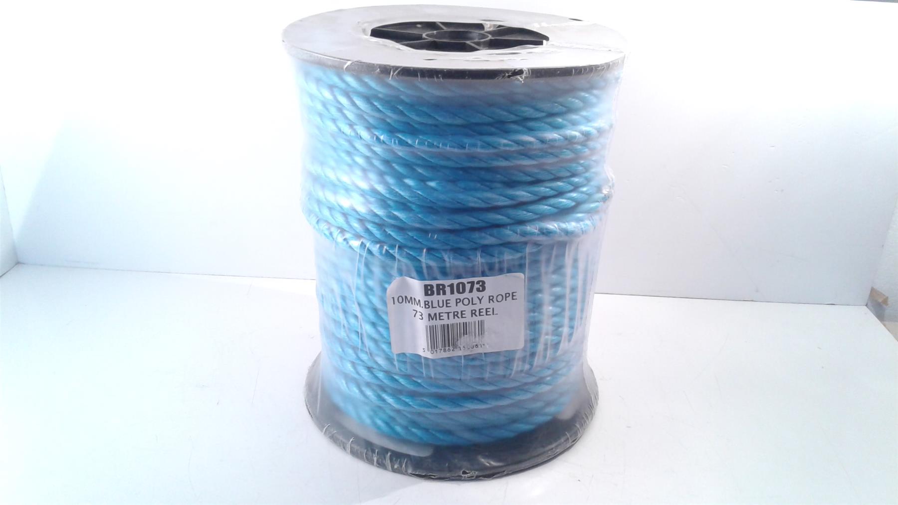 10mm BLUE POLY POLYPROPYLENE ROPE - 73m