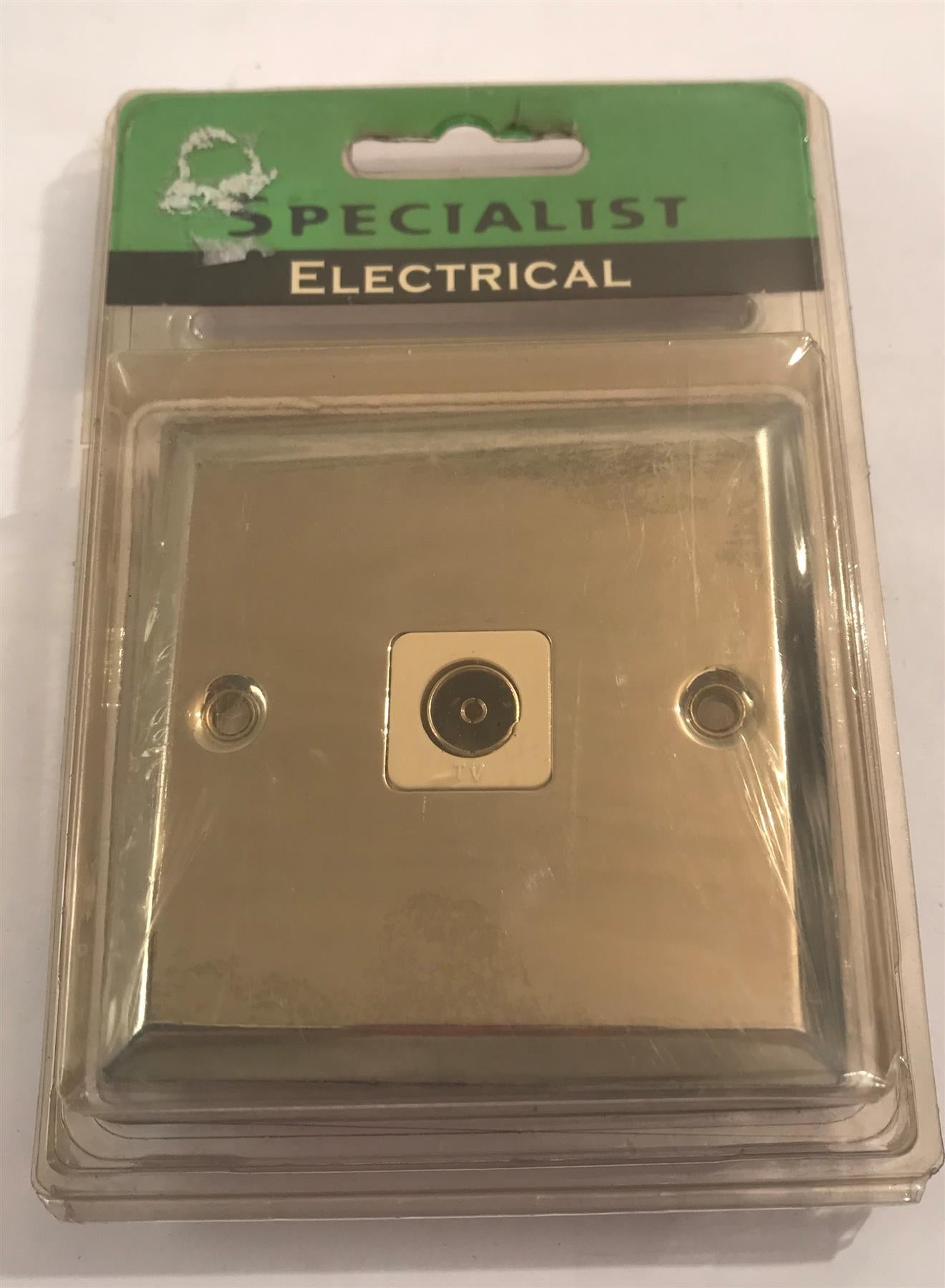Specialist Co-Axial Socket Polished Chrome White Insert SEC31W