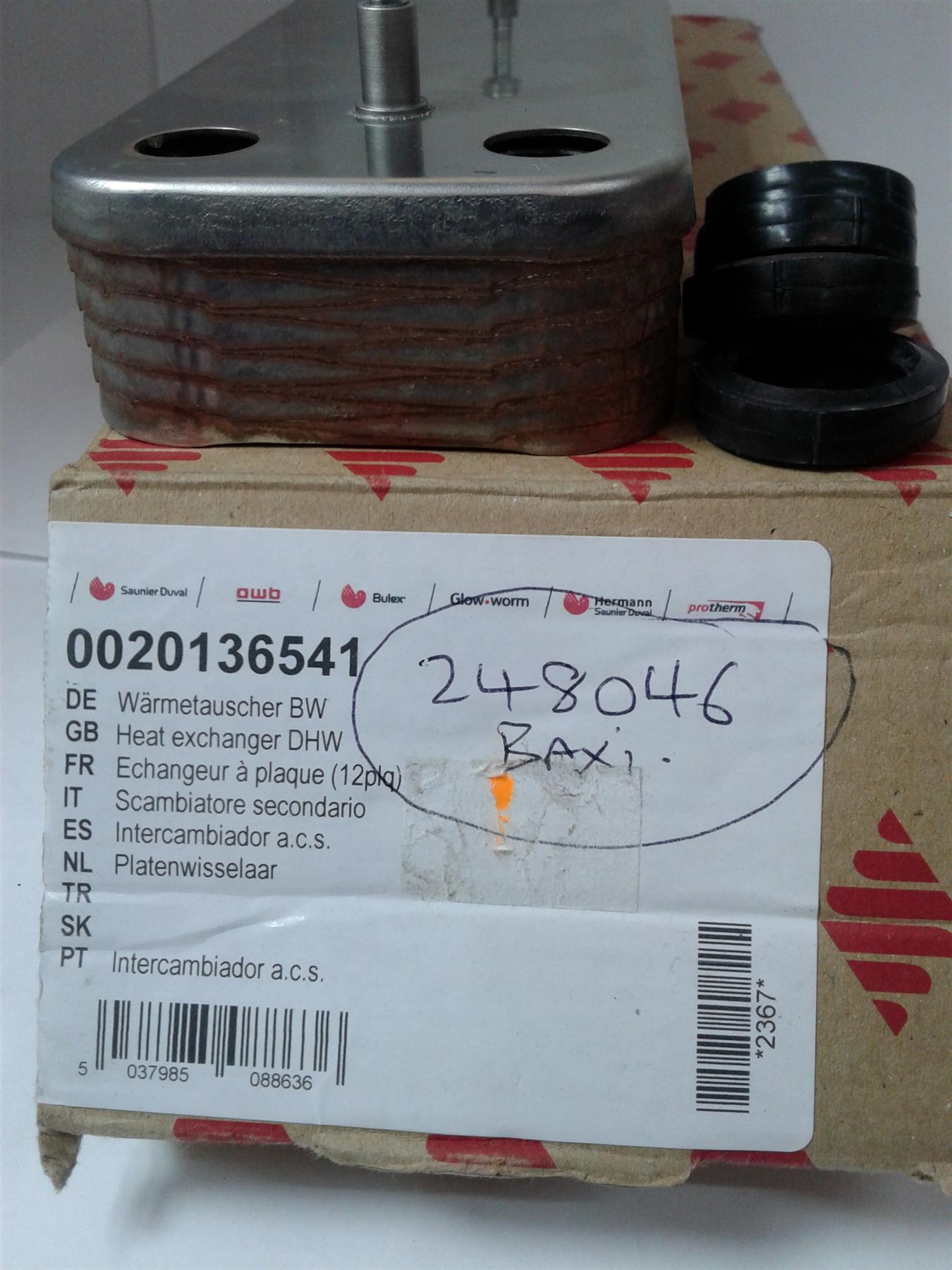 NEW Glowworm Easicom 28 DOMESTIC Heat Exchanger DHW HOT water 0020136541