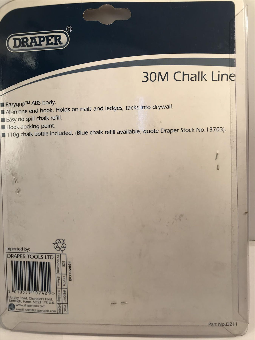 Draper 39M Chalk Line 10742