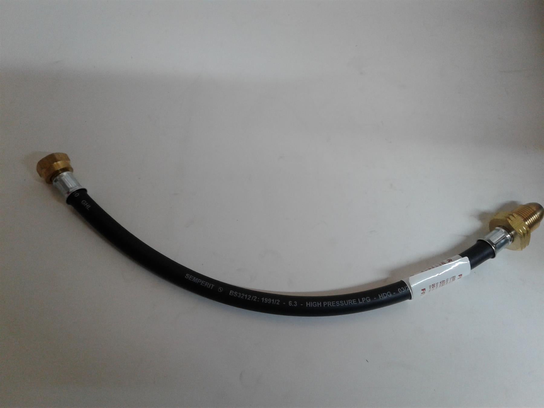 Propane Pigtail Hose Assembly 400mm NR POL x W20 16639
