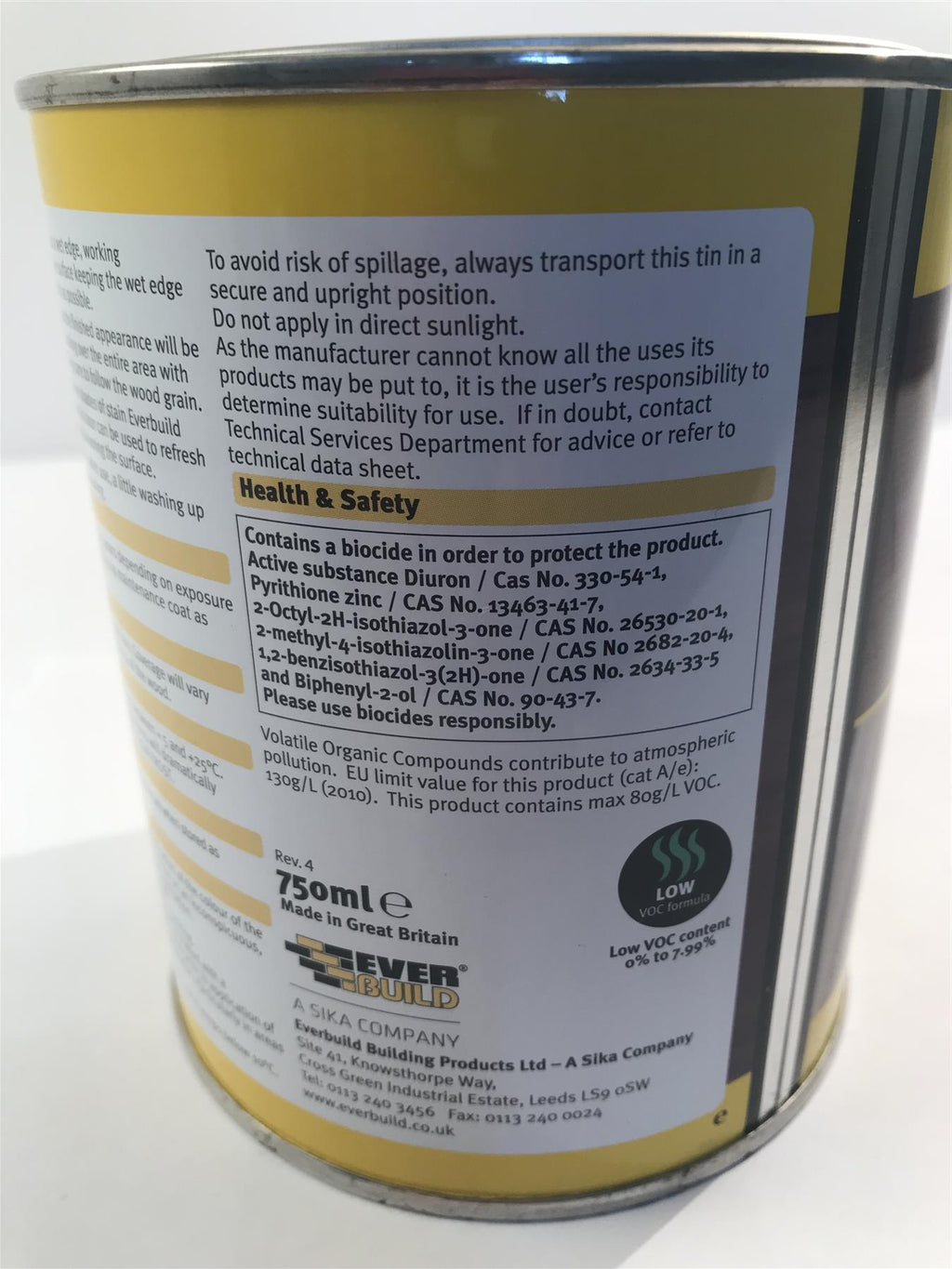 Dark Oak Wood Stain Varnish Indoor Outdoor Quick Drying 750ml Acrylic Based