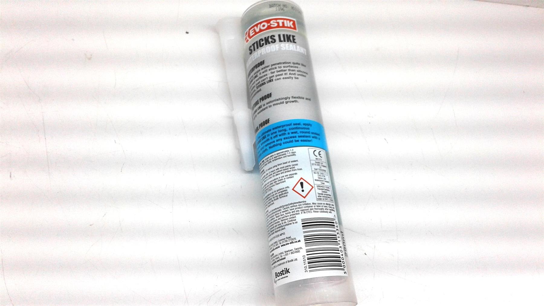 .Evo-Stik Sticks Like Waterproof Sealant Clear 290ml