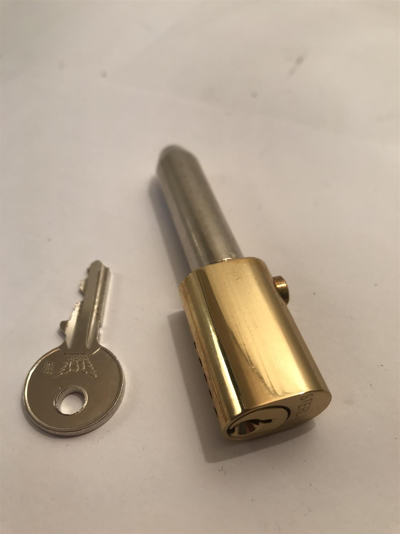 Sterling Brass Bullet Lock with key  BLO1KA