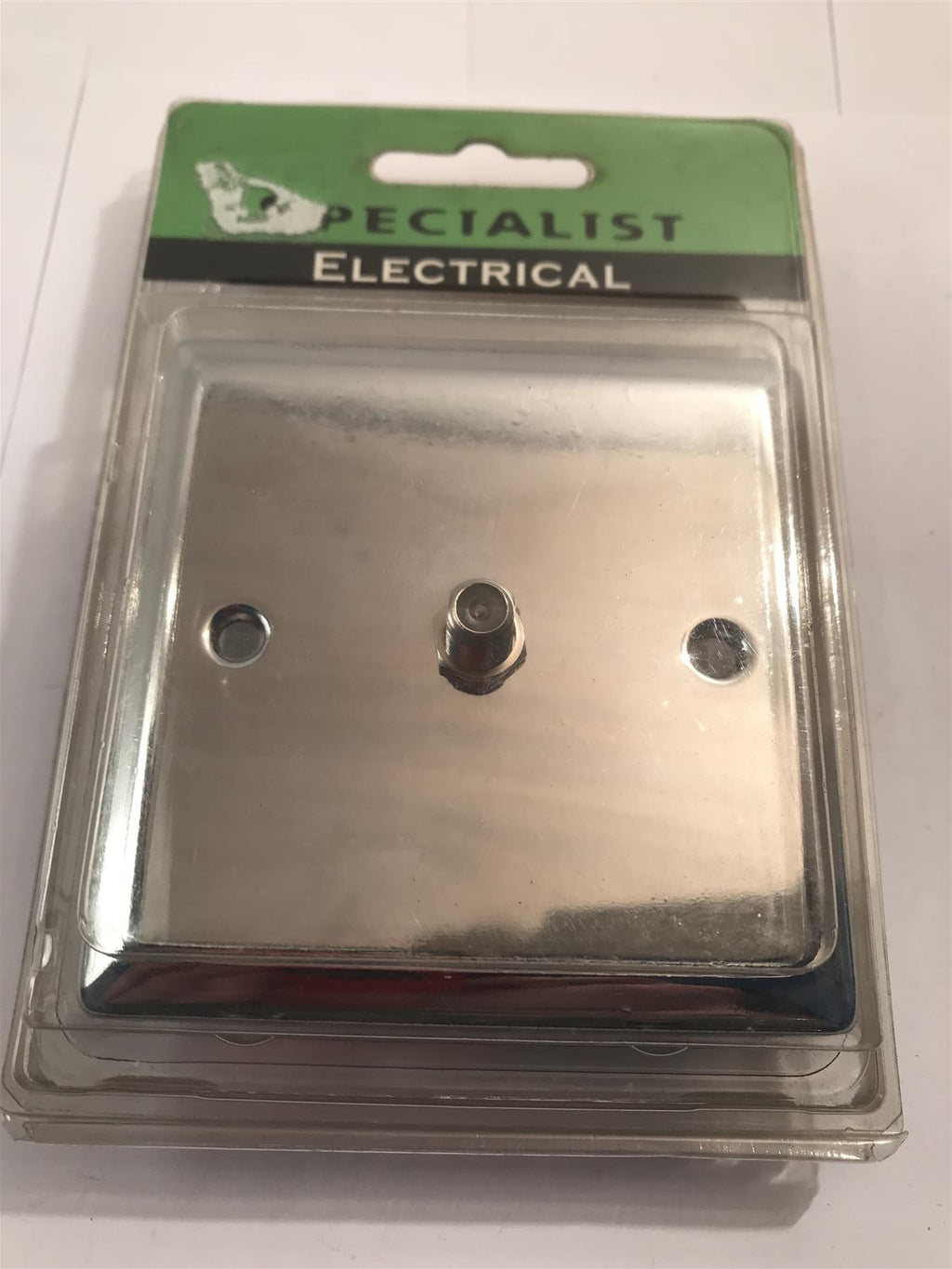 Polished Chrome 1 Gang Satellite Socket SEC30