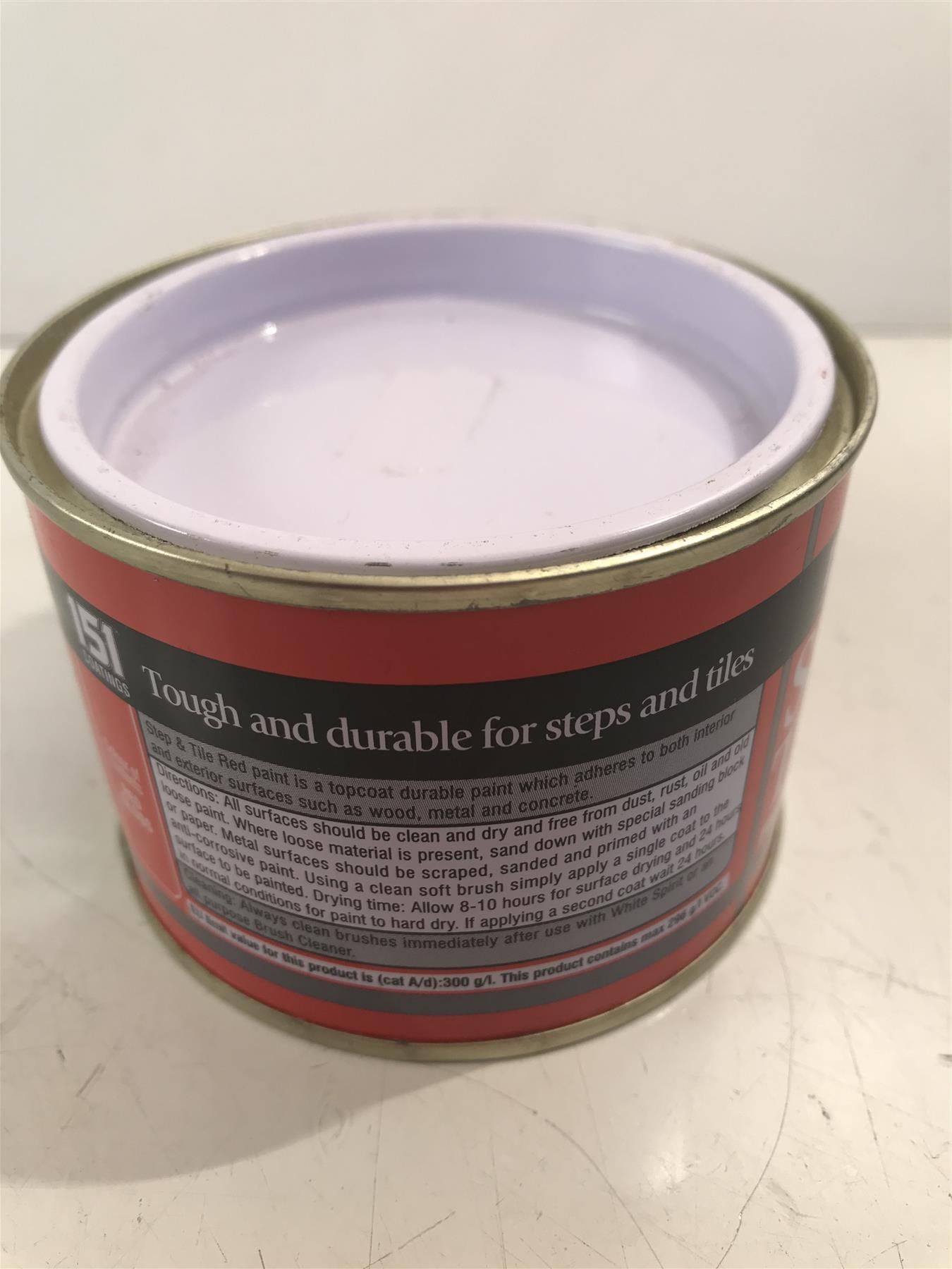 151 Coatings Step & Tile Red Paint 180ml
