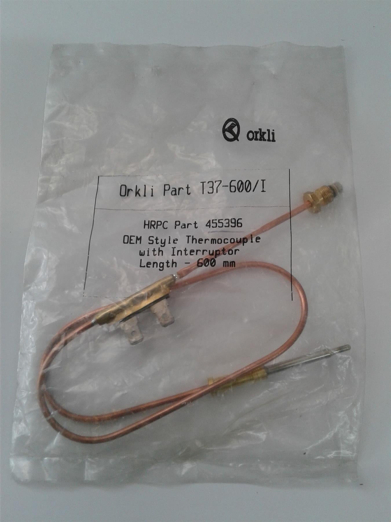 NEW ORKLI T37-600/I THERMOCOUPLE WITH INTERRUPTOR LENGTH 600MM 455396
