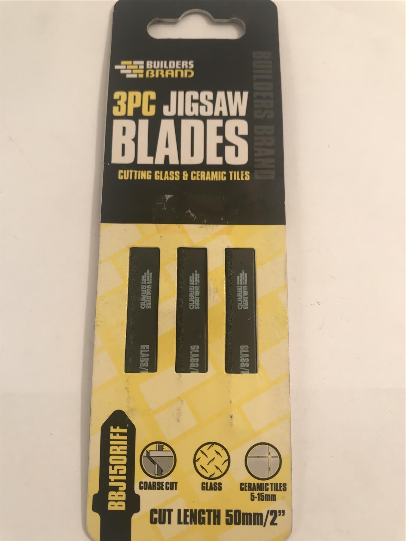 3pc Jigsaw Blades for Glass and Ceramic Tiles  BBJ150RIFF