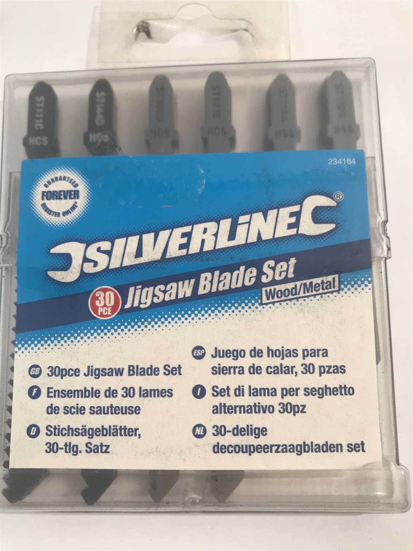 Silverline 30pce Wood/Metal Jigsaw Blade Set 234184