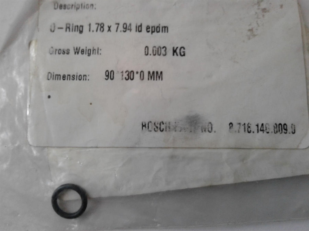 NEW Worcester 87161408090 O Ring SEAL 1.78 X 7.94 Epdm