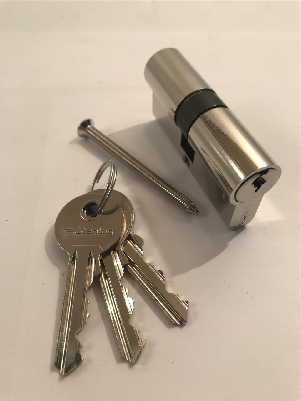 Sterling EPN3131 Double Euro 5 Pin Cylinder 62mm (31x31), Polished Nickel