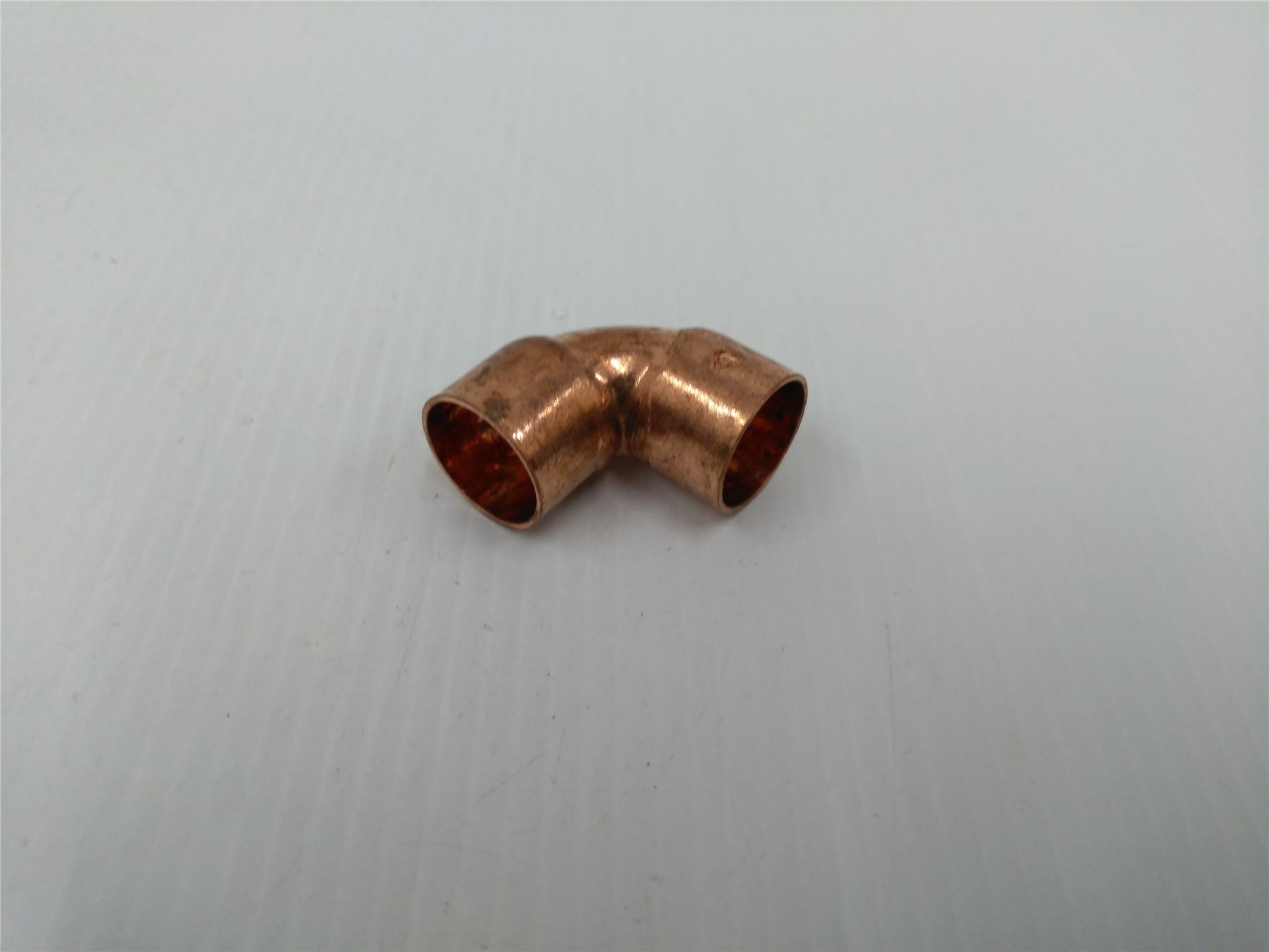 10 X COPPER END FEED FITTING 90 DEGREE ELBOW SIZE 15mm FEMALE TO FEMALE