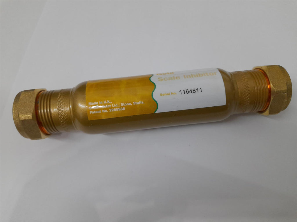 Scalemaster 22mm Magnetic Gold in-line Limescale Inhibitor 22mm Compression