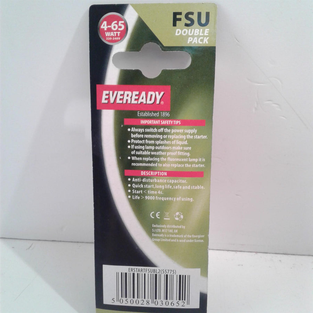 Eveready S5775 Fluorescent Tube Starter (2 Pack) 4-65W