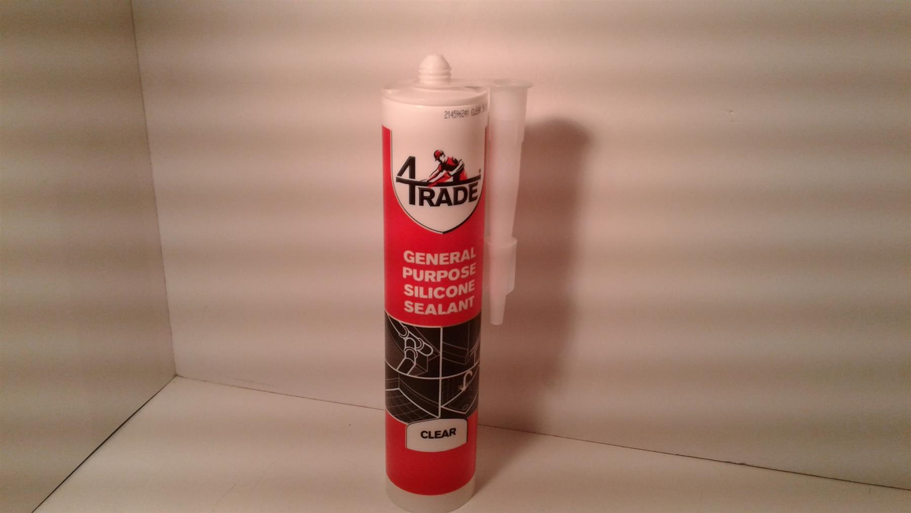 4Trade General Purpose Silicone Sealant Clear 310ml