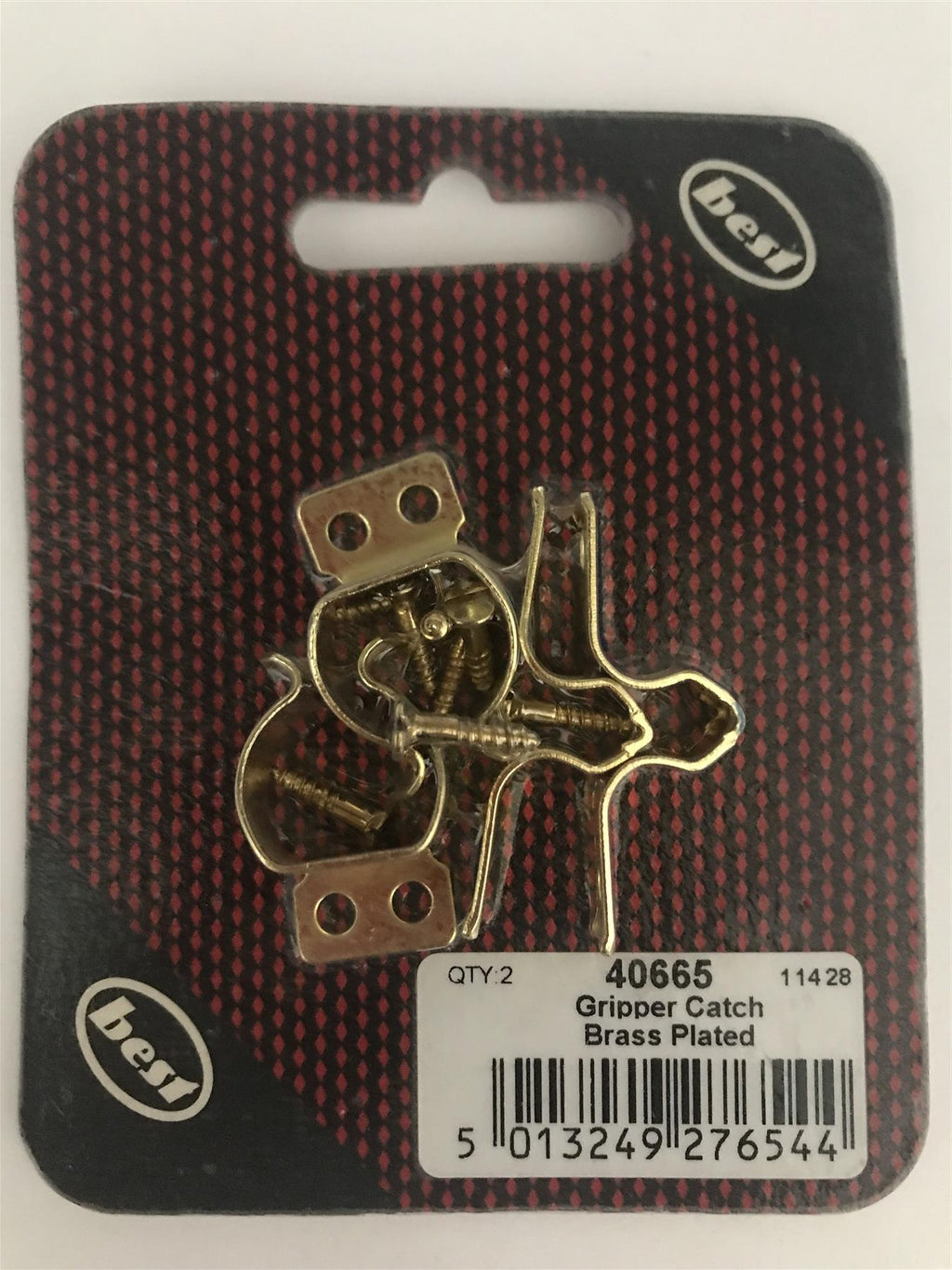Best Gripper Catch Brass Plated (2 Pk) 40665