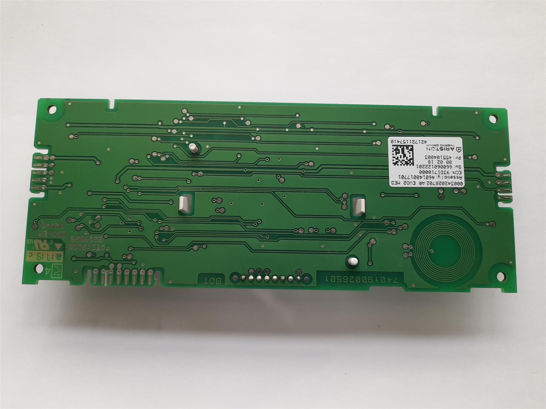 ARISTON DISPLAY PRINTED CIRCUIT BOARD 65115776