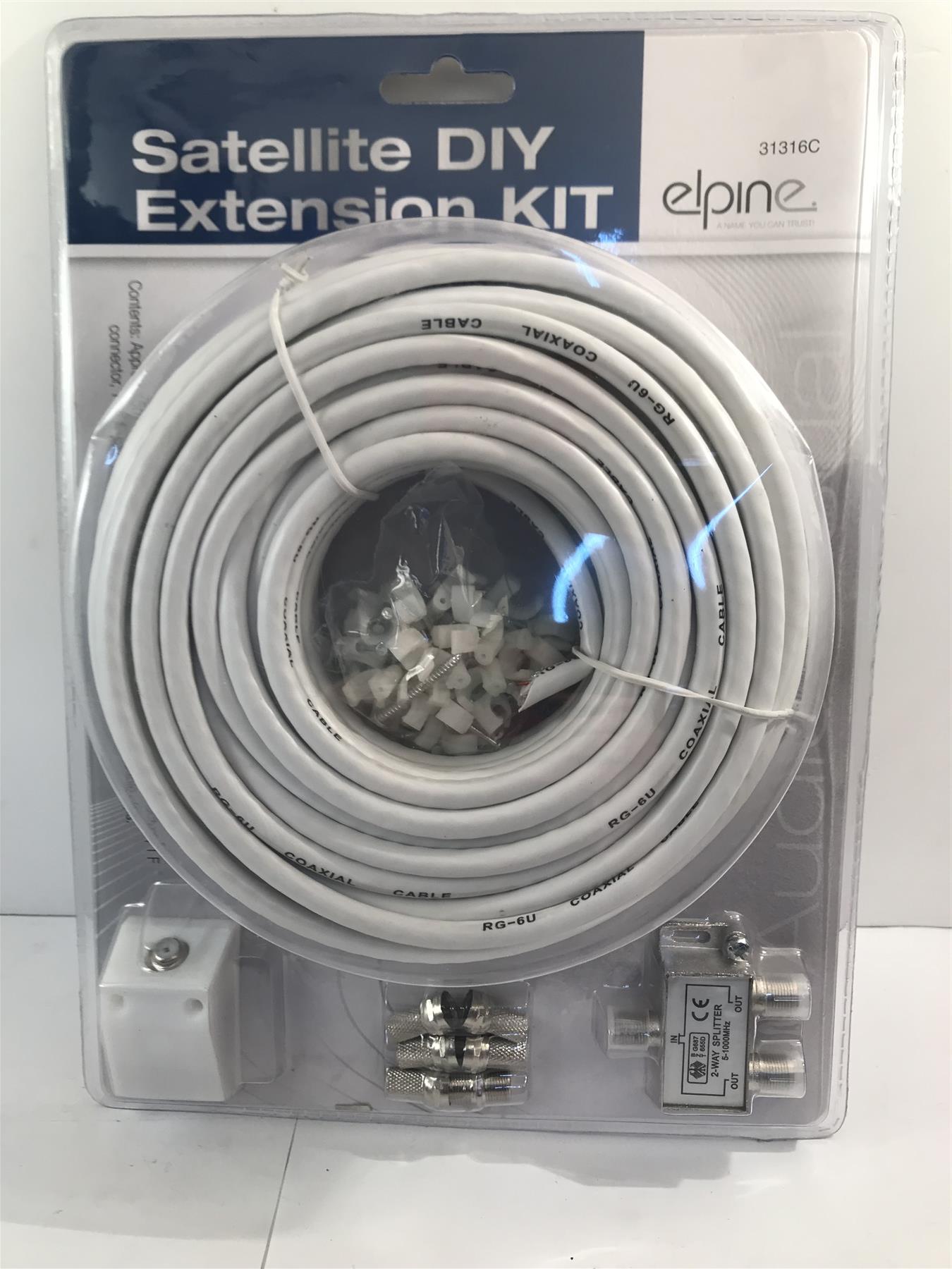 Elpine Satellite DIY Extension Kit  (15m Cable) 31316C