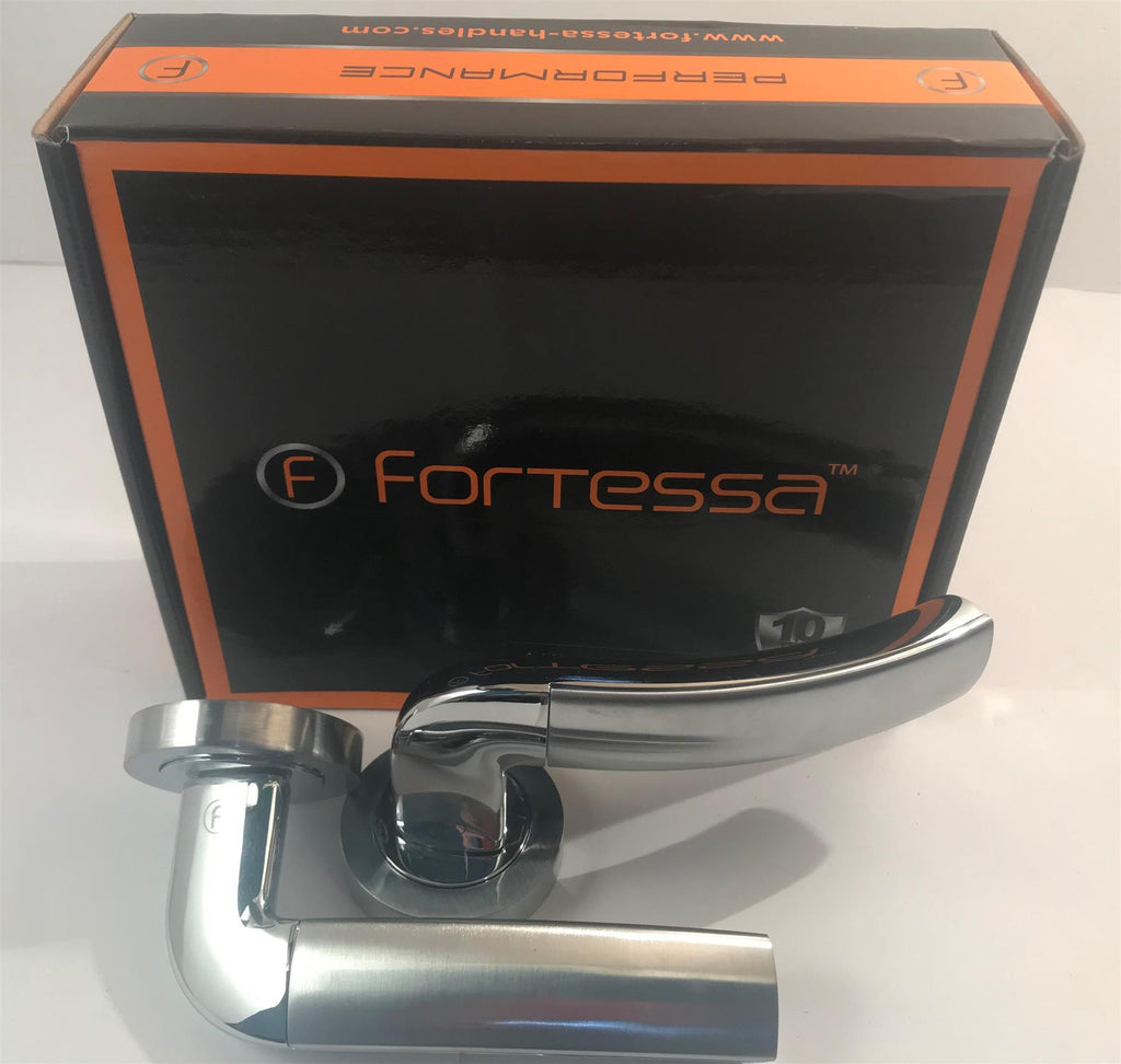 Fortessa FCOMIL-SPC Milan Lever Handles  Satin/Polish Chrome