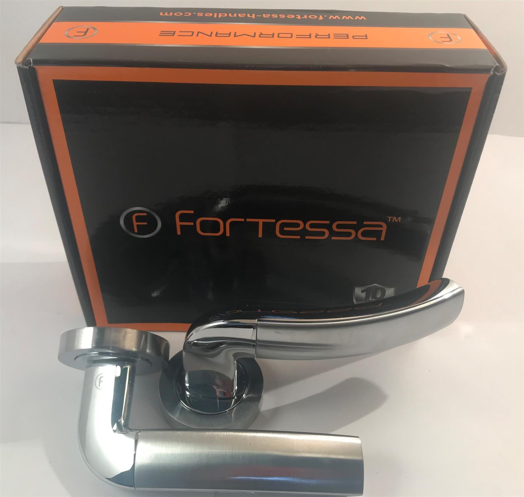 Fortessa FCOMIL-SPC Milan Lever Handles  Satin/Polish Chrome